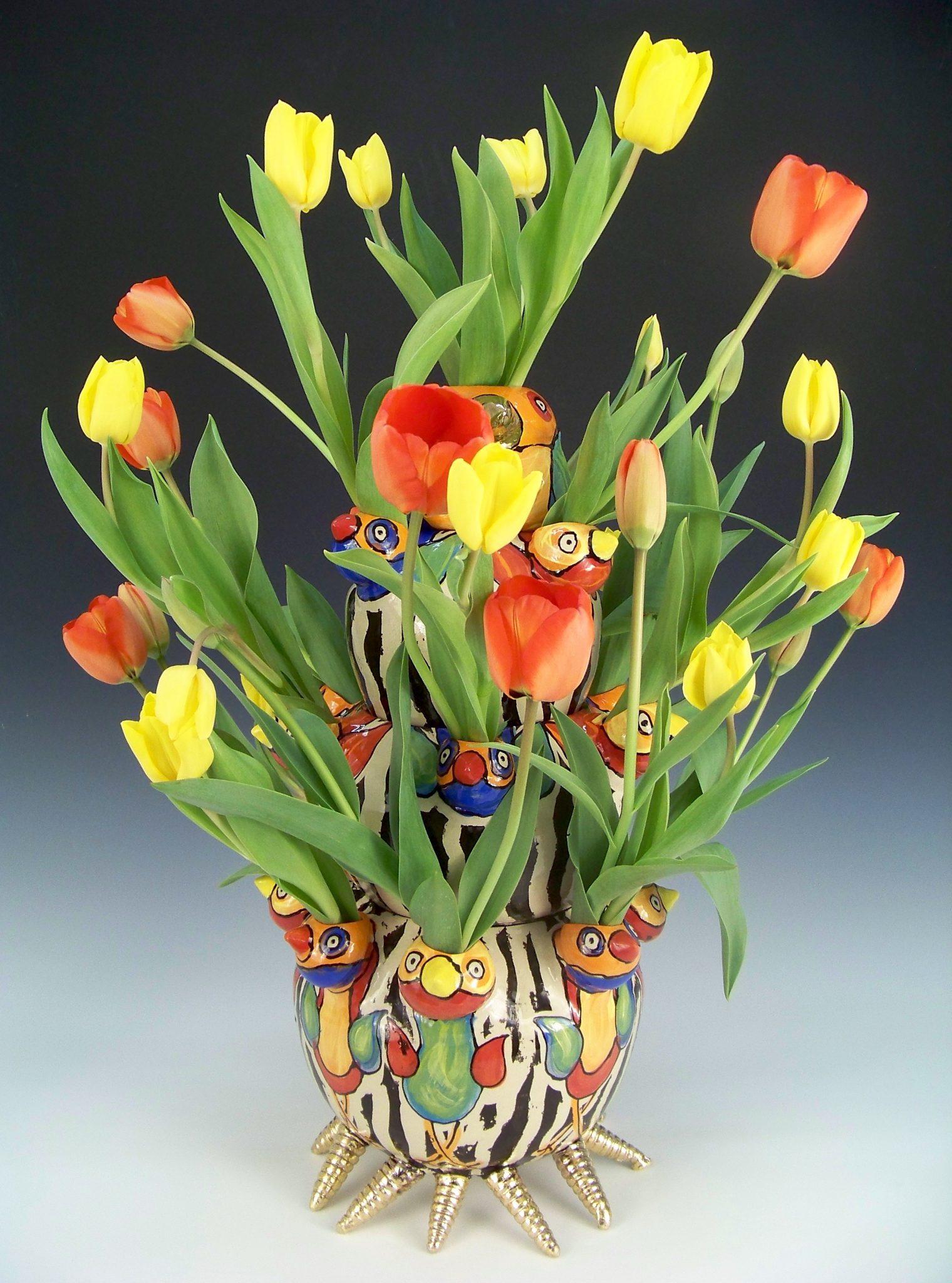 roekeloos Weigeren organiseren Chirpy stapel tulpen vaas – Sarah Michael Ceramics