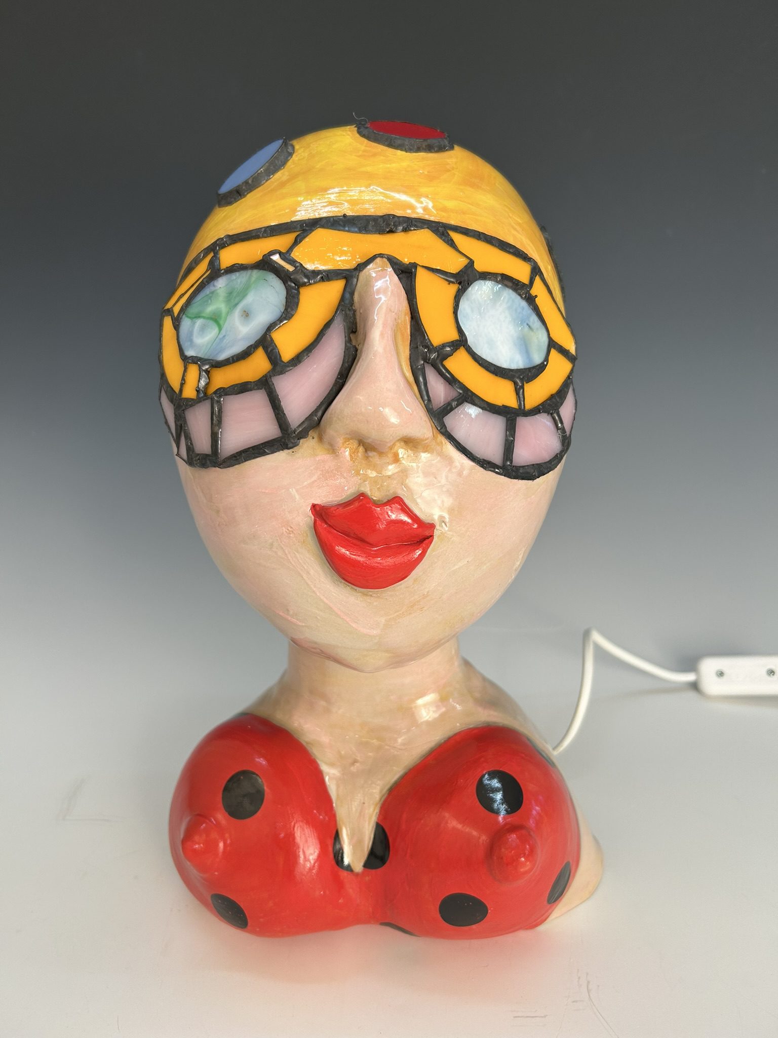 Tiffany goggles lamp